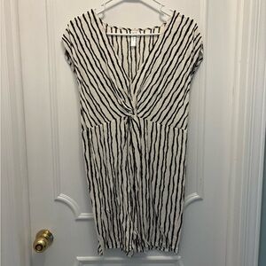 Zebra stripe swimsuit coverup dress, Cupshe size L